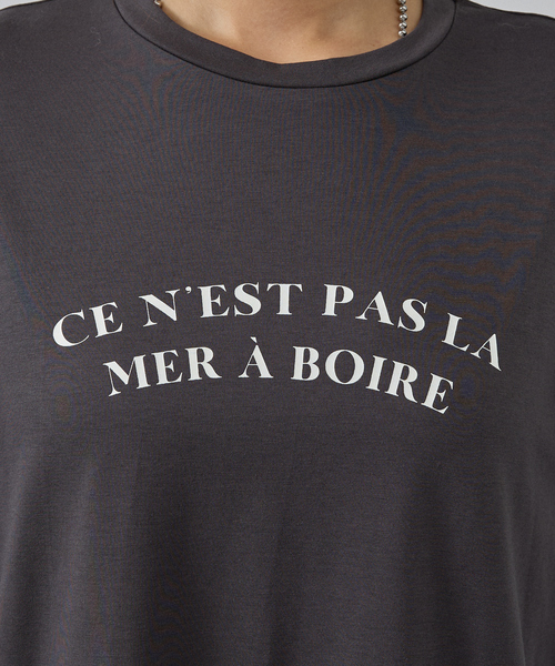 abahouse mavie(アバハウスマヴィ)の「ロゴロンT(Tシャツ/カットソー・レディース・チャコールグレー/ブラウン/ホワイト系その他・フリー)」の18枚目の写真