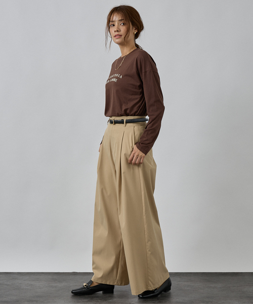 abahouse mavie(アバハウスマヴィ)の「ロゴロンT(Tシャツ/カットソー・レディース・チャコールグレー/ブラウン/ホワイト系その他・フリー)」の22枚目の写真