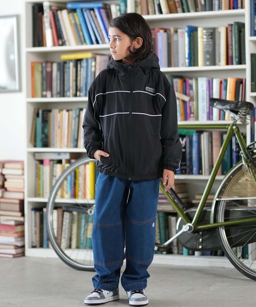 ELEMENT(エレメント)の「ELEMENT/エレメント SPORT JACKET YOUTH キッズ ジャケット BF026-773(ナイロンジャケット・キッズ・ライトグレー/ブラック・130cm/140cm/150cm/160cm)」の5枚目の写真
