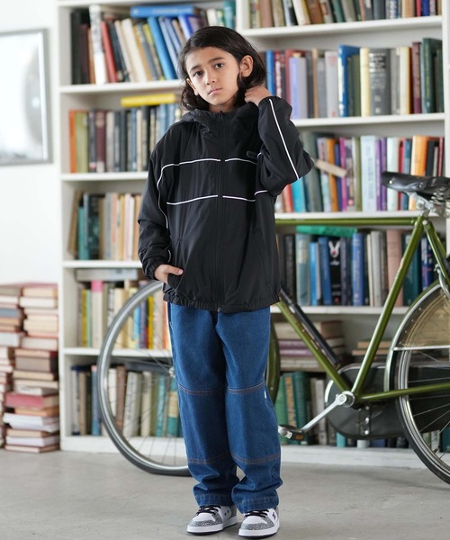 ELEMENT(エレメント)の「ELEMENT/エレメント SPORT JACKET YOUTH キッズ ジャケット BF026-773(ナイロンジャケット・キッズ・ライトグレー/ブラック・130cm/140cm/150cm/160cm)」の6枚目の写真