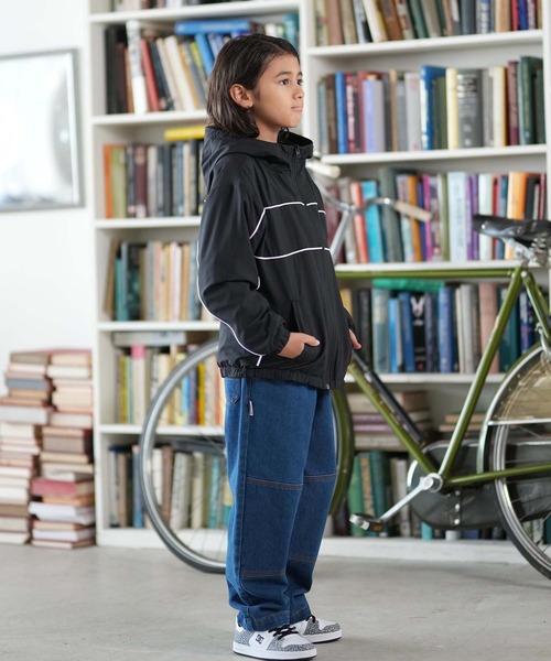 ELEMENT(エレメント)の「ELEMENT/エレメント SPORT JACKET YOUTH キッズ ジャケット BF026-773(ナイロンジャケット・キッズ・ライトグレー/ブラック・130cm/140cm/150cm/160cm)」の7枚目の写真