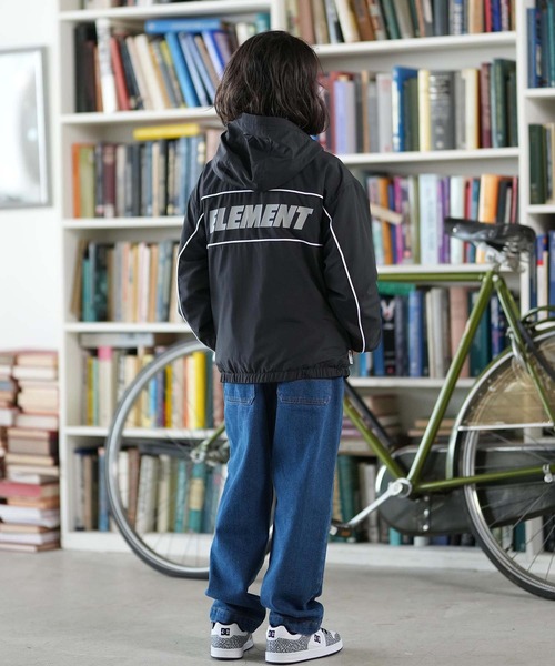 ELEMENT(エレメント)の「ELEMENT/エレメント SPORT JACKET YOUTH キッズ ジャケット BF026-773(ナイロンジャケット・キッズ・ライトグレー/ブラック・130cm/140cm/150cm/160cm)」の8枚目の写真