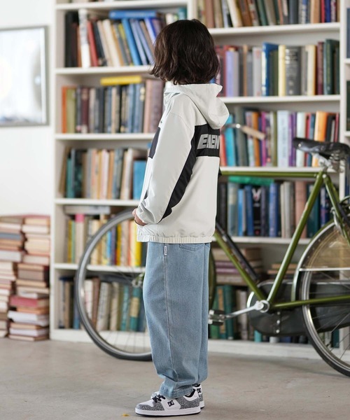 ELEMENT(エレメント)の「ELEMENT/エレメント SPORT JACKET YOUTH キッズ ジャケット BF026-773(ナイロンジャケット・キッズ・ライトグレー/ブラック・130cm/140cm/150cm/160cm)」の14枚目の写真