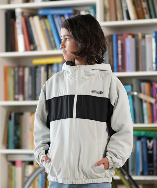 ELEMENT(エレメント)の「ELEMENT/エレメント SPORT JACKET YOUTH キッズ ジャケット BF026-773(ナイロンジャケット・キッズ・ライトグレー/ブラック・130cm/140cm/150cm/160cm)」の11枚目の写真