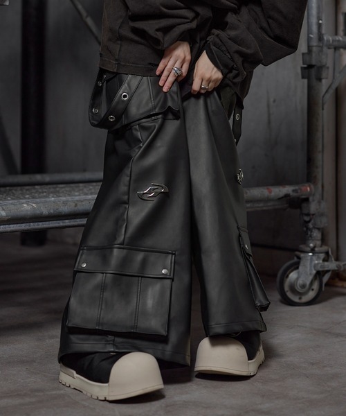 ERAR（エラー）の「【ERAR】PU合皮サスペンダースーパーワイドハイ