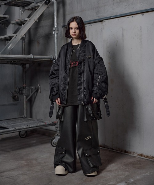 ERAR】PU合皮サスペンダースーパーワイドハイギミックメタルパーツ