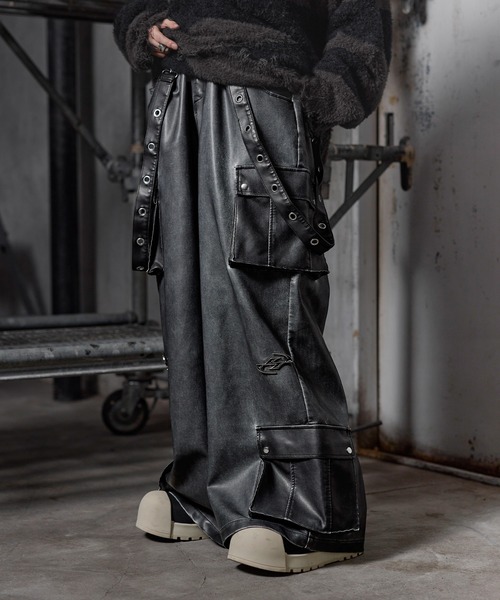 【エゴトリッピング propaganda☆】チェック サスペンダーパンツ☆ エゴトリッピング propaganda☆】チェック サスペンダーパンツ