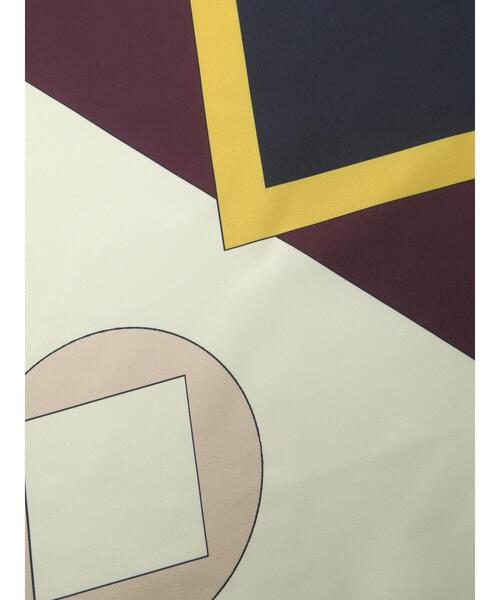 Te chichi（テチチ）の「幾何柄スカーフ（ネックレス・レディース・オレンジ/ホワイト・F）」の7枚目の写真