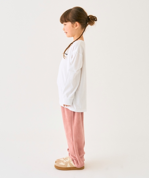 minimal（ミニマル）の「ワンポイント天竺ロングＴシャツ（Tシャツ/カットソー・キッズ・オフホワイト/レッド/オレンジ/カーキ/ブルー/ブラック・110cm/120cm/130cm/140cm/90cm/100cm）」の17枚目の写真