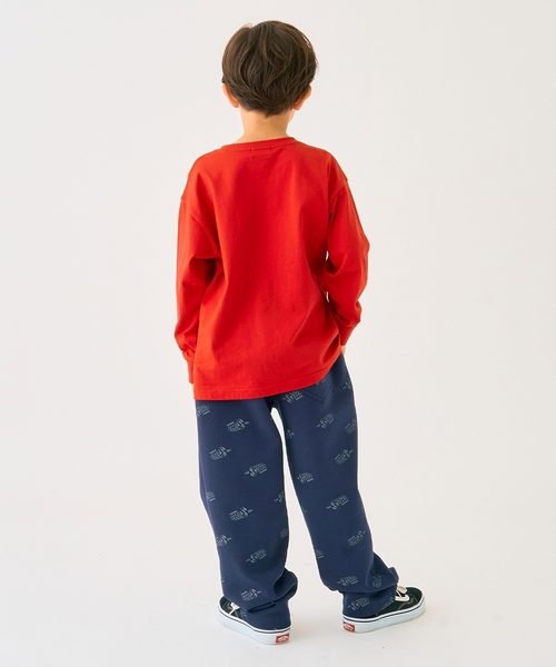 minimal（ミニマル）の「ワンポイント天竺ロングＴシャツ（Tシャツ/カットソー・キッズ・オフホワイト/レッド/オレンジ/カーキ/ブルー/ブラック・110cm/120cm/130cm/140cm/90cm/100cm）」の19枚目の写真