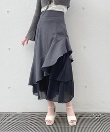フリルレイヤードスカート