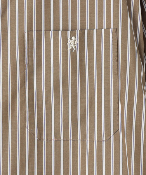 セール】Gymphlex | コットン バンドカラーシャツワンピース MULTI