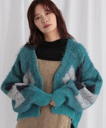 mysty woman | アーガイルニットカーディガン 572855(カーディガン/ボレロ)