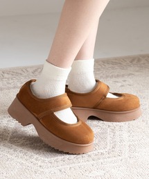 JELLY BEANS | 厚底ムートンストラップシューズ(210-56381)JELLY BEANS(ジェリービーンズ)(パンプス)