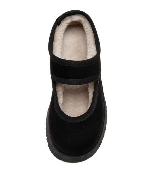 JELLY BEANS（ジェリービーンズ）の「厚底ムートンストラップシューズ(210-56381)JELLY BEANS(ジェリービーンズ)（パンプス・レディース・ブラック/キャメル・S/M/L/LL）」の8枚目の写真