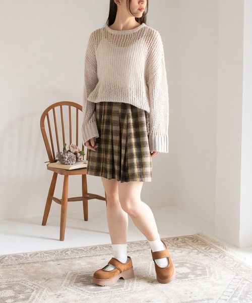 JELLY BEANS（ジェリービーンズ）の「厚底ムートンストラップシューズ(210-56381)JELLY BEANS(ジェリービーンズ)（パンプス・レディース・ブラック/キャメル・S/M/L/LL）」の17枚目の写真