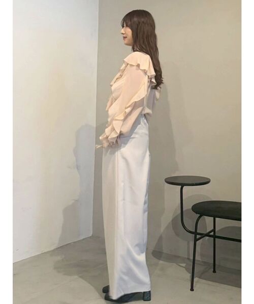 MERCURYDUO（マーキュリーデュオ）の「basicワイドパンツ（その他パンツ・レディース・ベージュ/グレー/ブラック・SMALL/MEDIUM）」の5枚目の写真