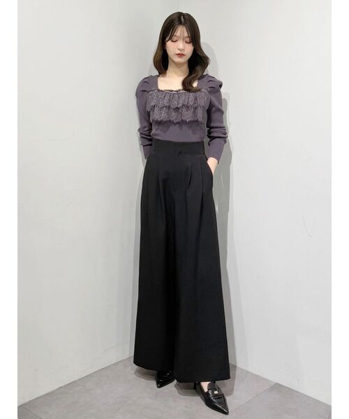 MERCURYDUO（マーキュリーデュオ）の「basicワイドパンツ（その他パンツ・レディース・ベージュ/グレー/ブラック・SMALL/MEDIUM）」の8枚目の写真