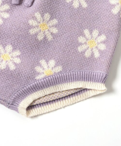 apres les cours（アプレレクール）の「【リンク】ハート・フラワー衿フリルニットセットアップ（その他ベビーウェア・キッズ・ラベンダー/アイボリー・70/80）」の12枚目の写真
