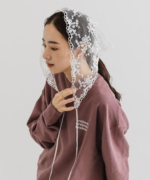 URBAN RESEARCH(アーバンリサーチ)の「レースサンカクスカーフ(バンダナ/スカーフ・レディース・オフホワイト・FREE)」の7枚目の写真