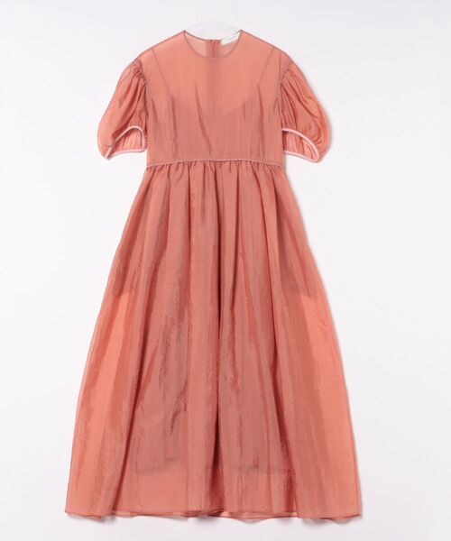 DESIGNWORKS（デザインワークス）の「【BEAUVET/ボーヴェット 】オーガンジードレス（ワンピース・レディース・オレンジ/ブラック・1）」の5枚目の写真