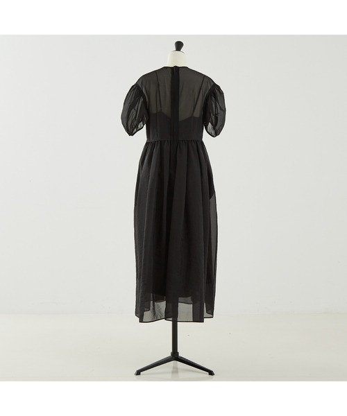 DESIGNWORKS（デザインワークス）の「【BEAUVET/ボーヴェット 】オーガンジードレス（ワンピース・レディース・オレンジ/ブラック・1）」の14枚目の写真