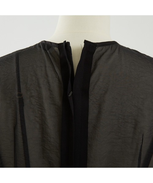 DESIGNWORKS（デザインワークス）の「【BEAUVET/ボーヴェット 】オーガンジードレス（ワンピース・レディース・オレンジ/ブラック・1）」の15枚目の写真