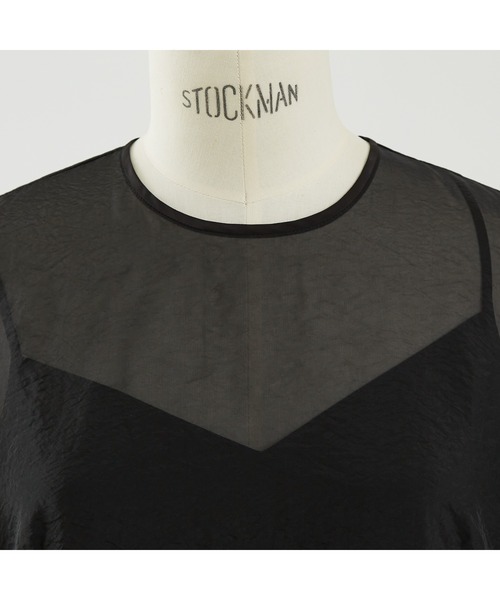 DESIGNWORKS（デザインワークス）の「【BEAUVET/ボーヴェット 】オーガンジードレス（ワンピース・レディース・オレンジ/ブラック・1）」の16枚目の写真