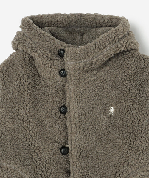 GYMPHLEX(ジムフレックス)の「Gymphlex | ボア フードショートベスト WOMEN(その他アウター・レディース・アイボリー/ベージュ系その他・14)」の18枚目の写真