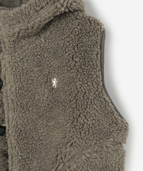 GYMPHLEX(ジムフレックス)の「Gymphlex | ボア フードショートベスト WOMEN(その他アウター・レディース・アイボリー/ベージュ系その他・14)」の13枚目の写真