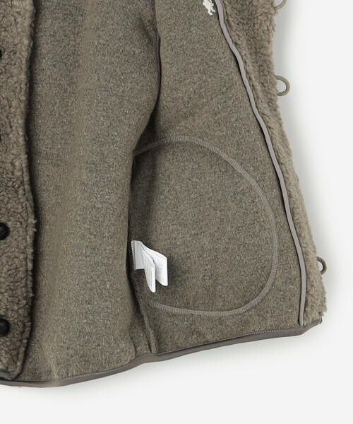 GYMPHLEX(ジムフレックス)の「Gymphlex | ボア フードショートベスト WOMEN(その他アウター・レディース・アイボリー/ベージュ系その他・14)」の10枚目の写真