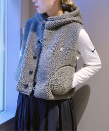 GYMPHLEX | Gymphlex | ボア フードショートベスト WOMEN(その他アウター)