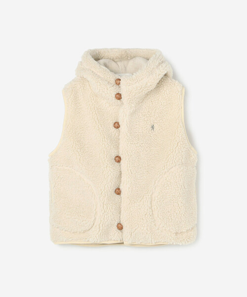 Gymphlex | ボア フードショートベスト Bshop｜Gymphlex | ボア フードショートベスト WOMEN | Rakuten