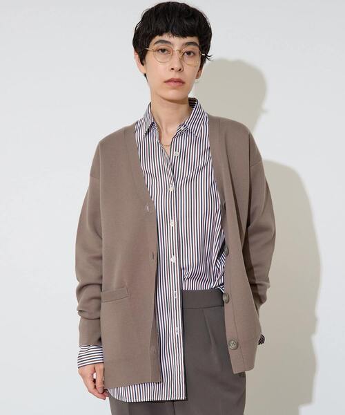 Liesse（リエス）の「バックメッセージカーディガン（カーディガン/ボレロ・レディース・モカ/ブラウン・FREE）」の3枚目の写真