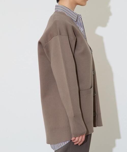 Liesse（リエス）の「バックメッセージカーディガン（カーディガン/ボレロ・レディース・モカ/ブラウン・FREE）」の5枚目の写真