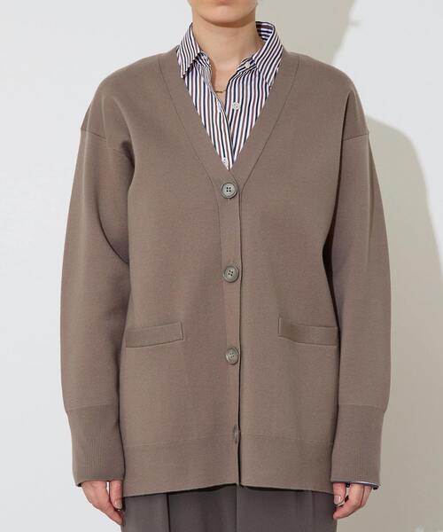 Liesse（リエス）の「バックメッセージカーディガン（カーディガン/ボレロ・レディース・モカ/ブラウン・FREE）」の6枚目の写真