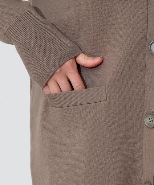 Liesse（リエス）の「バックメッセージカーディガン（カーディガン/ボレロ・レディース・モカ/ブラウン・FREE）」の8枚目の写真