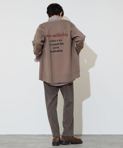 Liesse（リエス）の「バックメッセージカーディガン（カーディガン/ボレロ・レディース・モカ/ブラウン・FREE）」の13枚目の写真