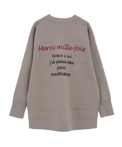 Liesse（リエス）の「バックメッセージカーディガン（カーディガン/ボレロ・レディース・モカ/ブラウン・FREE）」の15枚目の写真