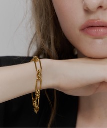 Su1.（スイ）の「【Su1.】【金属アレルギー対応】【ステンレス】クラフトチェーンブレス（ブレスレット）」