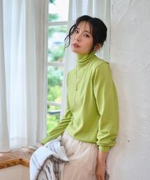WEGO/【WEB限定】タートルネックニット