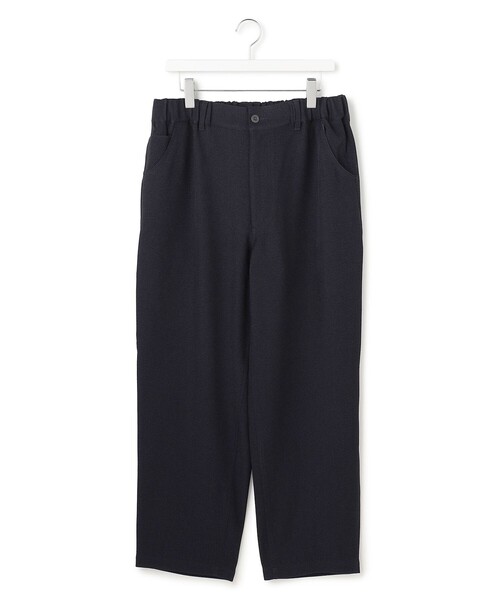 J.PRESS YORK STREET（ジェイプレスヨークストリート）の「【UNISEX】ポリエステルカルゼ ワイドペインターパンツ（その他パンツ・メンズ・ネイビー系/グレー系・MEDIUM/SMALL/LARGE）」の2枚目の写真