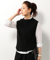 coen | アゼボトルネックニットベスト(ベスト)