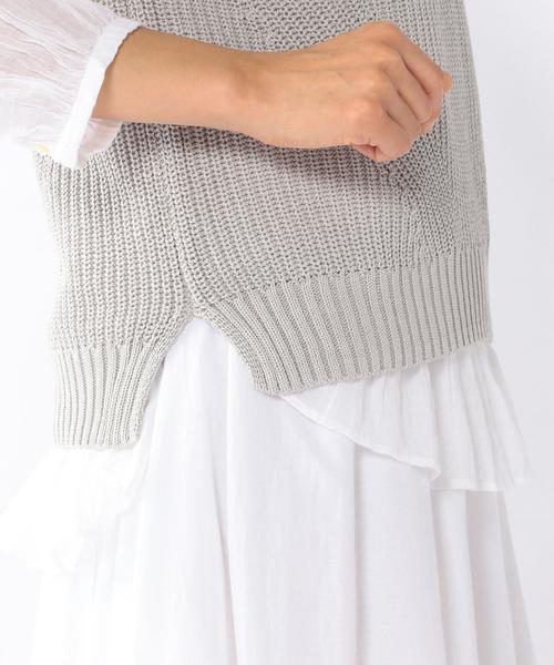 coen（コーエン）の「アゼボトルネックニットベスト（ベスト・レディース・ライトグレー/ナチュラル/ブラック・LARGE/MEDIUM）」の20枚目の写真