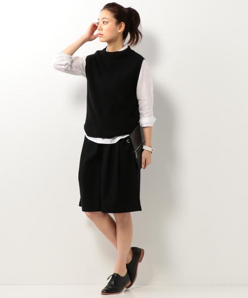 coen（コーエン）の「アゼボトルネックニットベスト（ベスト・レディース・ライトグレー/ナチュラル/ブラック・LARGE/MEDIUM）」の22枚目の写真