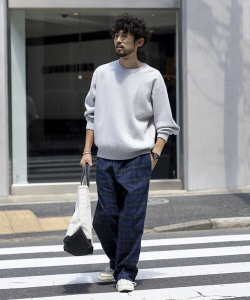 RED KAP(レッドキャップ)の「RED KAP/レッドキャップ 別注 SMU WIDE CHEF PANTS/ネルチェックシェフパンツ/リラックスフィット(その他パンツ・メンズ・ネイビー/ブラウン・SMALL/MEDIUM/LARGE)」の10枚目の写真
