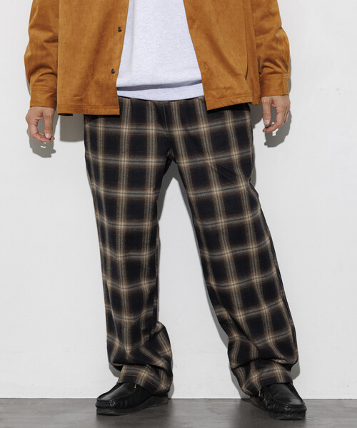 RED KAP(レッドキャップ)の「RED KAP/レッドキャップ 別注 SMU WIDE CHEF PANTS/ネルチェックシェフパンツ/リラックスフィット(その他パンツ・メンズ・ネイビー/ブラウン・SMALL/MEDIUM/LARGE)」の22枚目の写真