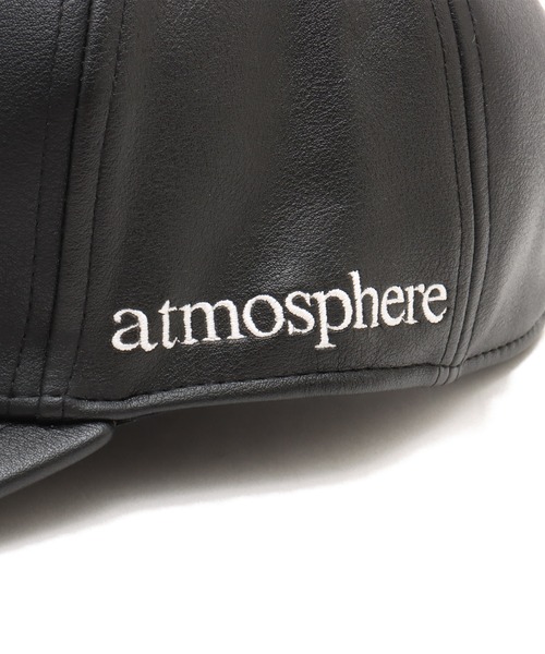 atmos(アトモス)の「atmos Synthetic Leather Cap / アトモス シンセティック レザー キャップ(キャップ・メンズ・ブラック・FREE)」の2枚目の写真