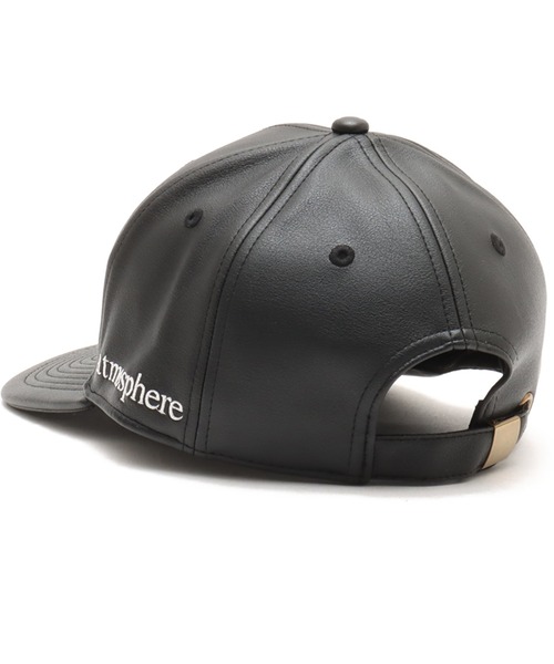 atmos(アトモス)の「atmos Synthetic Leather Cap / アトモス シンセティック レザー キャップ(キャップ・メンズ・ブラック・FREE)」の5枚目の写真