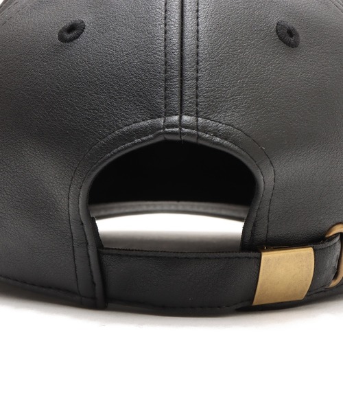 atmos(アトモス)の「atmos Synthetic Leather Cap / アトモス シンセティック レザー キャップ(キャップ・メンズ・ブラック・FREE)」の7枚目の写真